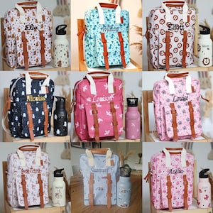 Sac à dos pour enfants personnalisé avec nom / 9 superbes motifs / sac à dos de garderie / sac à dos pour enfants / sac à dos de maternelle / Elinik