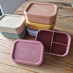 Lunch box personnalisée, lunch box enfants personnalisée, cadeau rentrée scolaire, baptême, lunch box, lunch box silicone, lunch box, EliNik