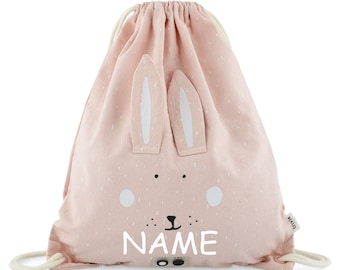 TRIXIE gym bag with name personalized for children | Children's gymnastics | Sports Bag Fabric Bag Shoe Bag Sports Bag Sports Bag RABBIT