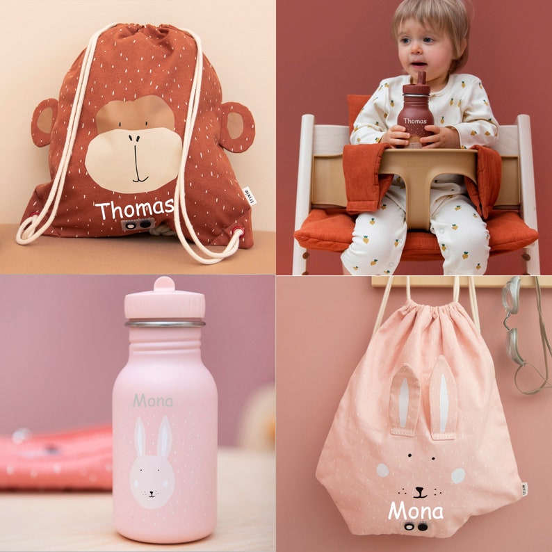 Kinderturnbeutel MIT NAMEN personalisiert / Turnbeutel / Turntasche / Trixie Turnbeutel für Kinder Bild 3