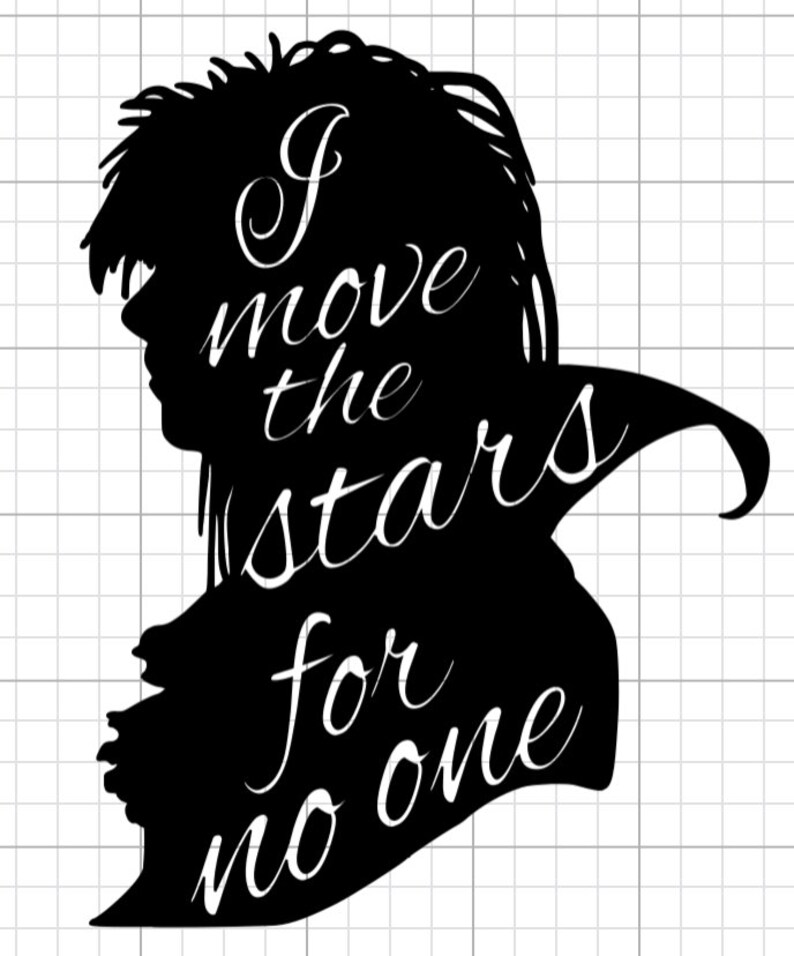 Labyrinth Jareth Vinyl sticker/decal Etsy