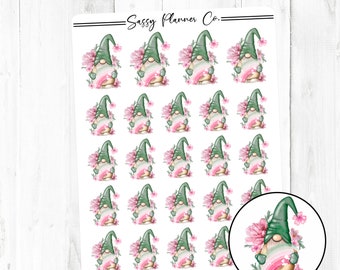 St Patrick's Day Gnomes Stickers, Planner Stickers, Deco Stickers