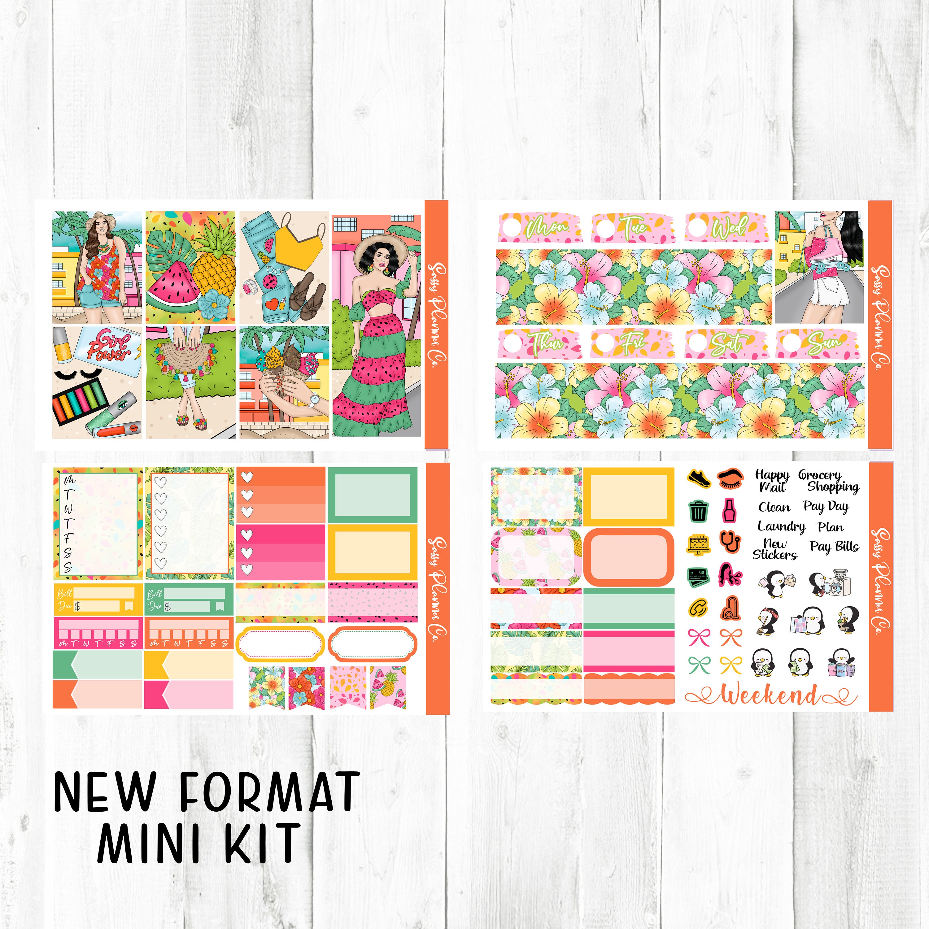 Papercraft Planner Papercraft Home Brighter Days Vertical Weekly Kit Planner Stickers ...