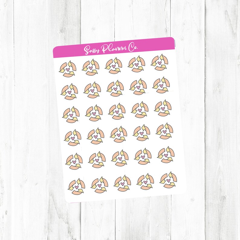 Recycle Doodle Stickers Activity Planner Stickers