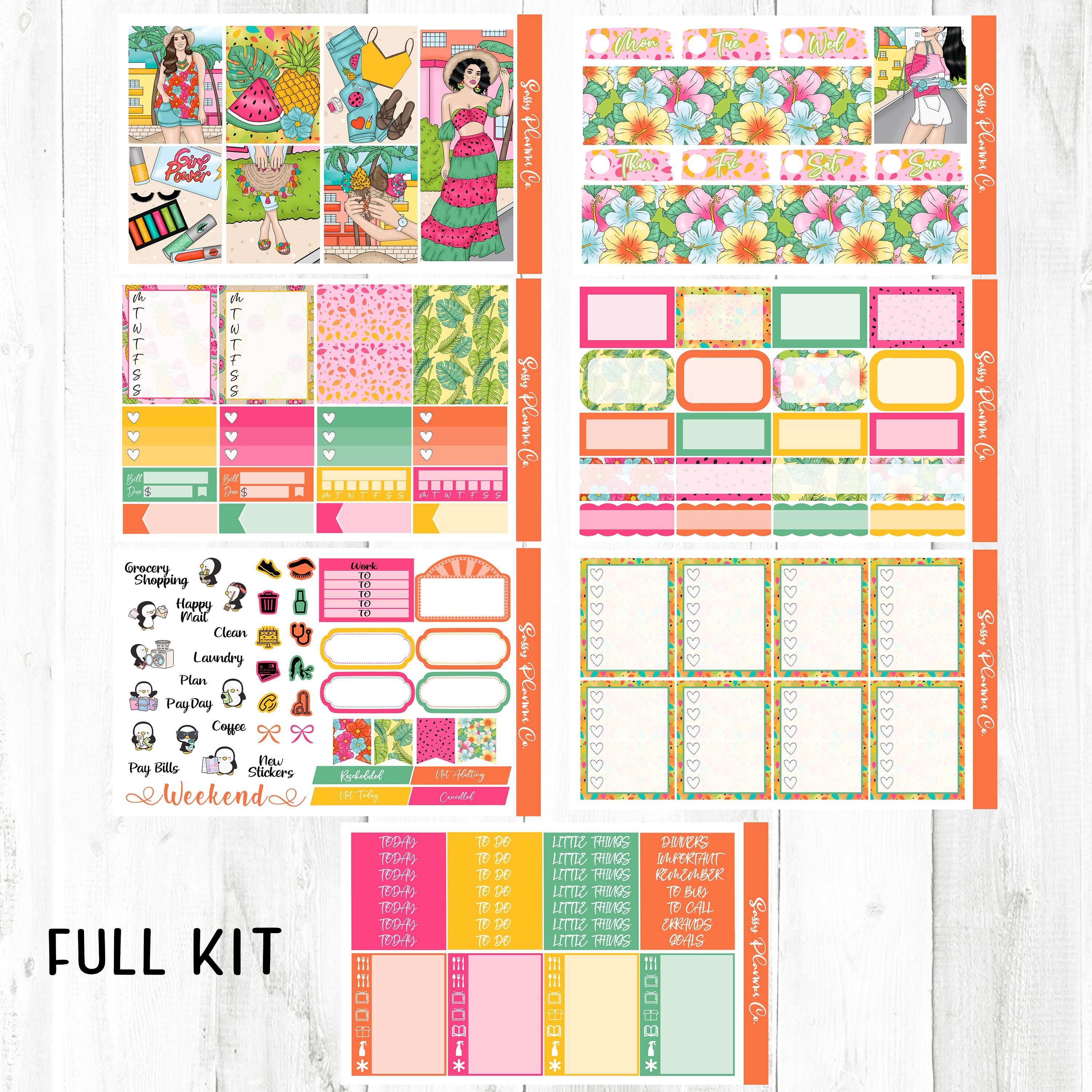 Papercraft Planner Papercraft Home Brighter Days Vertical Weekly Kit Planner Stickers ...