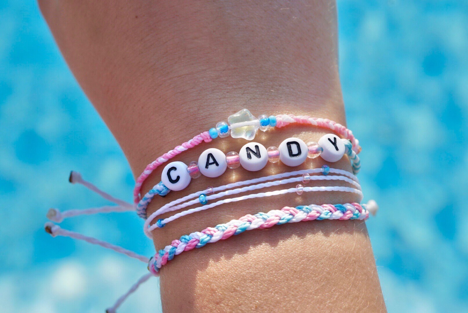 Cotton Candy Bracelet Pack // Pura Vida Style Set // Etsy