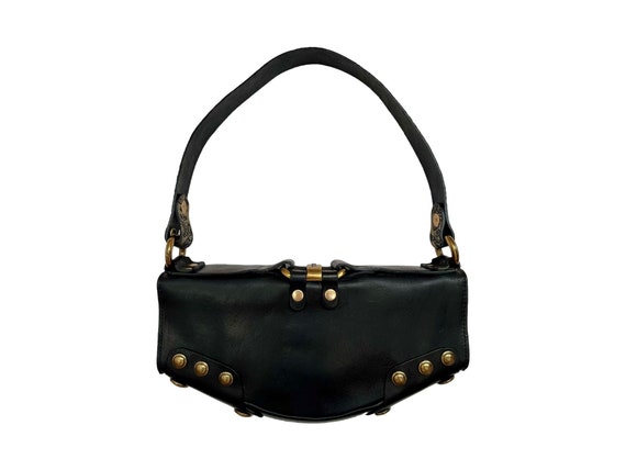 Vintage Diesel Rubens Shoulder Bag in Floral Embossed Black 
