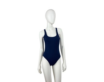 Vintage navy one-piece swimsuit size M