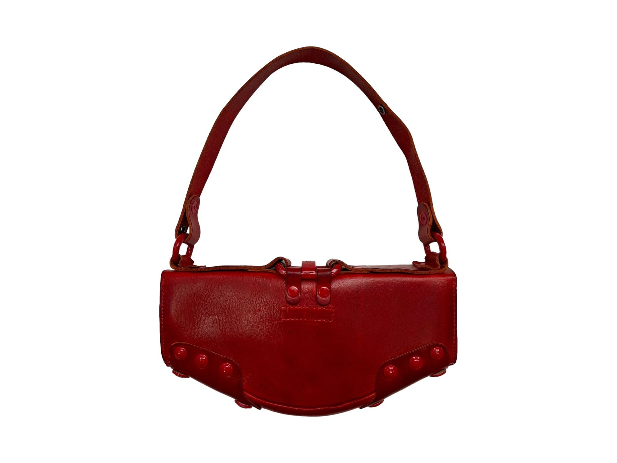 Vintage Diesel Rubens Shoulder Bag in Red Leather - Etsy