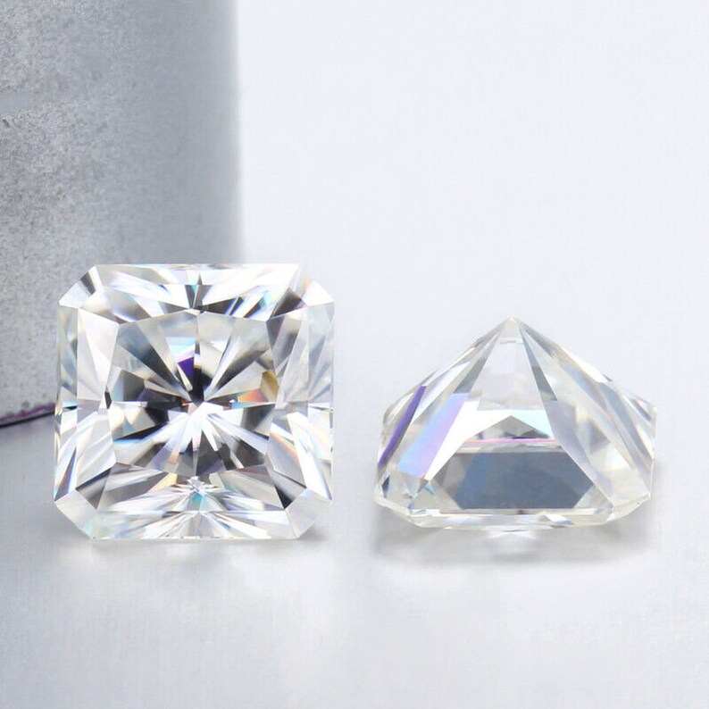 for making Ring Pendant Square radiant Cut 1.00ct TO 3.00ct Loose Moissanite Collection Fancy cut F Color FullWhite Moissanite