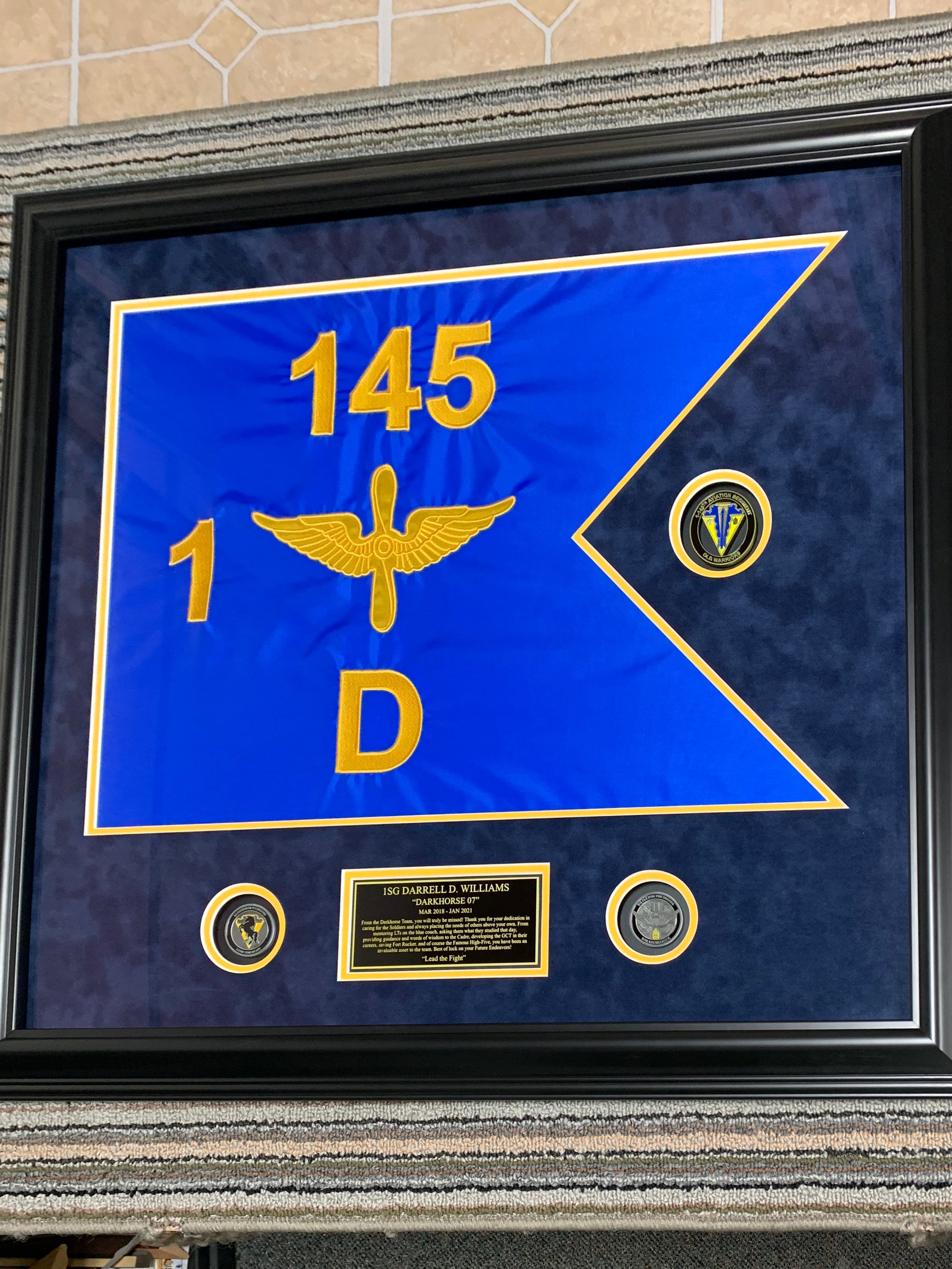 Framed Guidon Package (DO NOT pay on ETSY!):