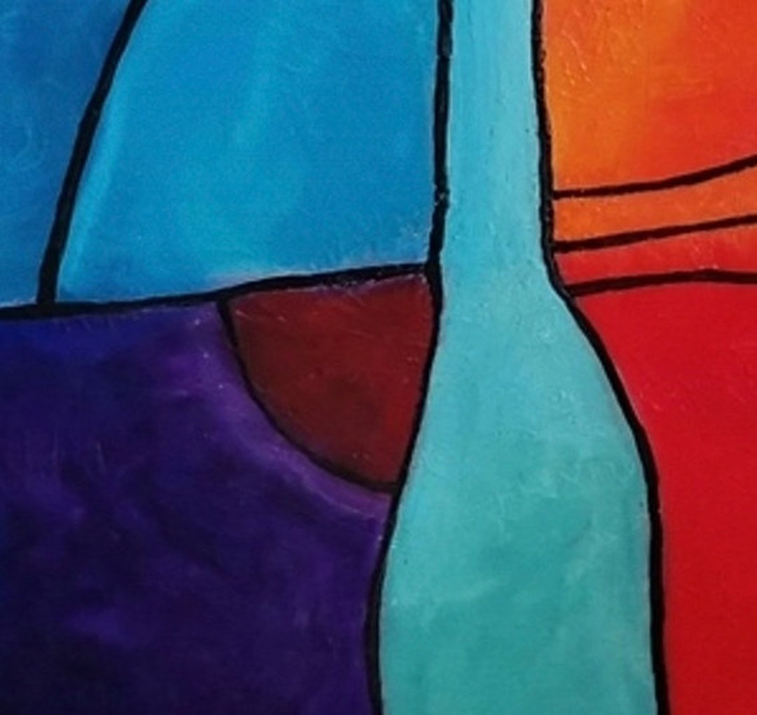 Blue Purple Wall Art Décor Art Printable Art Contemporary Etsy