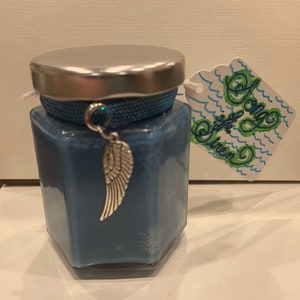 Mythical Minis: Song of the Siren - Spell Soy Candle Jar with Herbs and Gemstones for Attraction