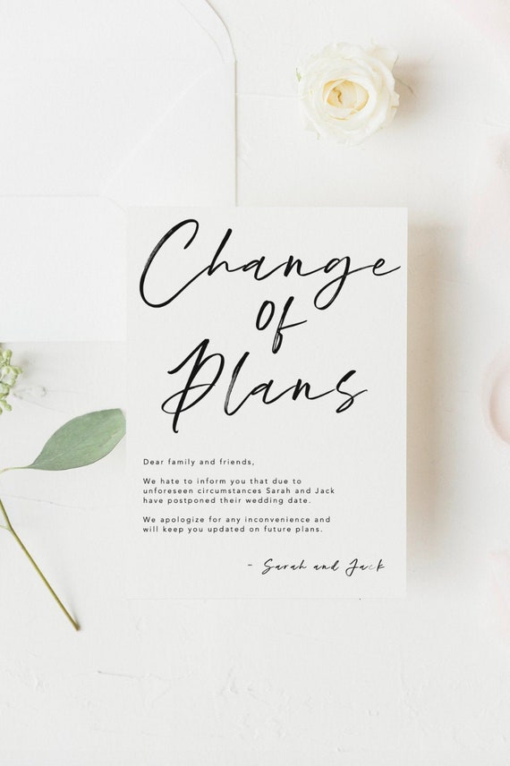 Wedding cancellation cards discount