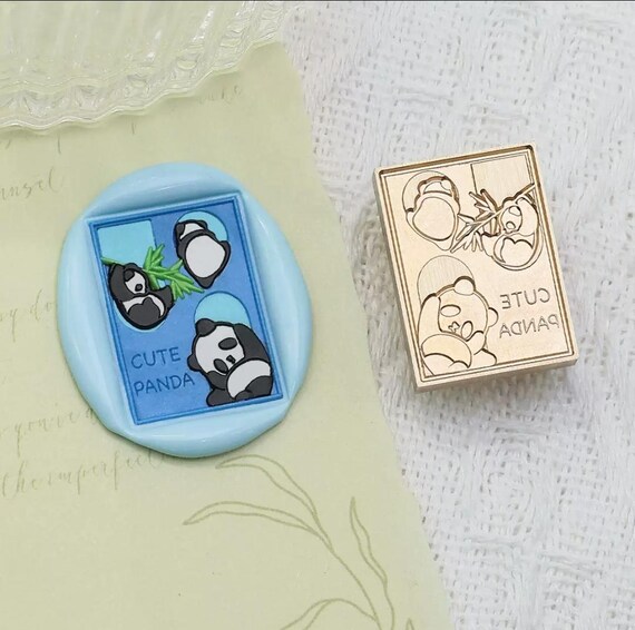 Niedliche Panda Wachs Siegel Stempel, Bambus Versiegelung Kit - Etsy  sterreich