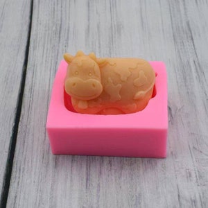3D Kuh Silikonform: Kuchen, Seife, Harz (7x8,7 cm)