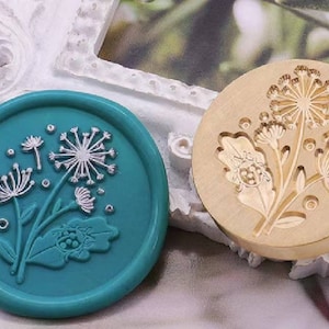 Dandelion Wax Seal Stamp Kit: Flower Sealing (2.5cm)