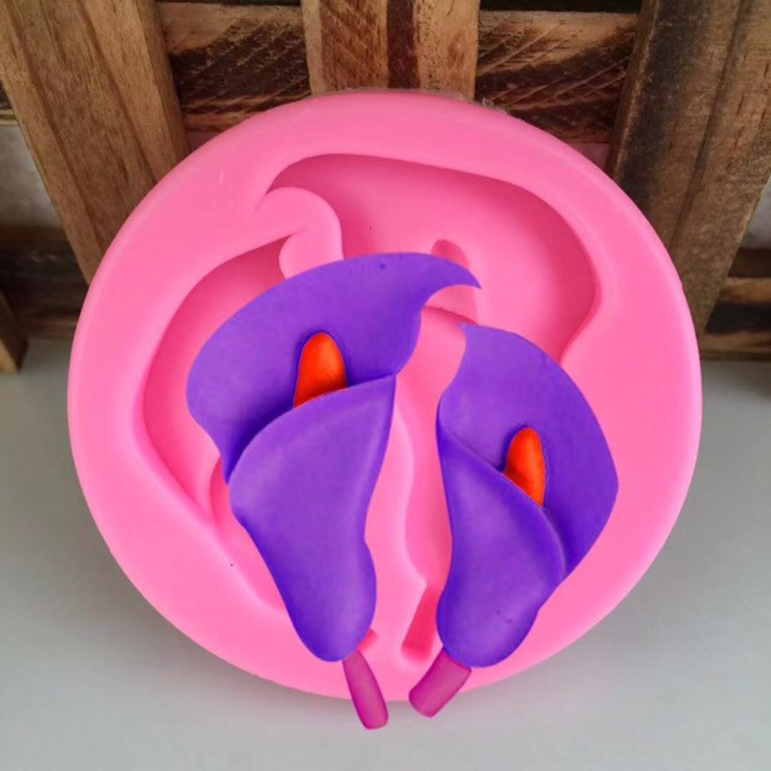 DIY Greenish lily flower silicone mold/Flower cake mold/Lily Etsy