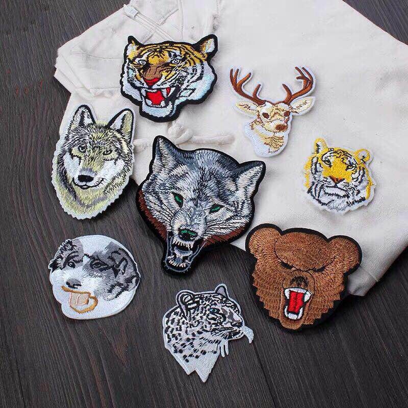 Tiger iron on patch /animals patch Embroidered patchesfox | Etsy