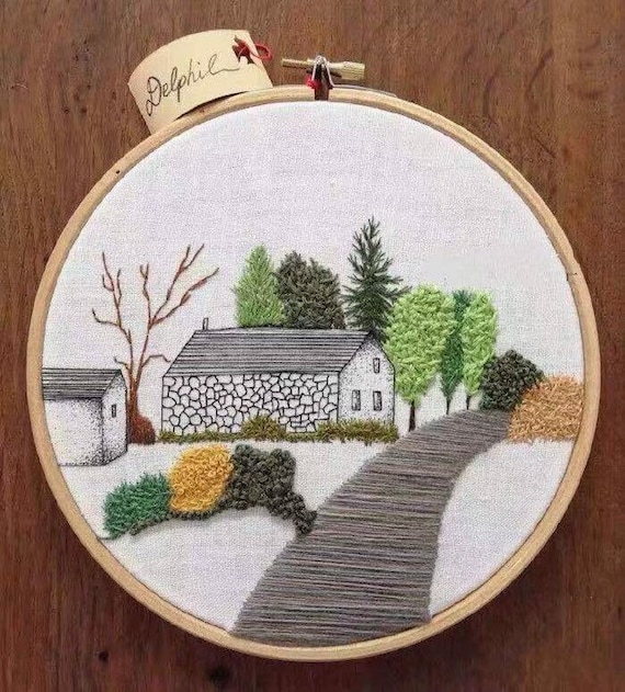 Pine Tree Punch Needle Embroidery Kit - Stitched Modern