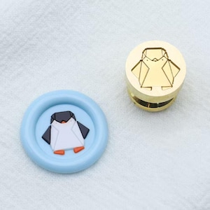 Mini pinguïn lakzegelstempel/schattige pinguïn lakzegelstempel/dierenwaszegelset/verjaardagscadeau lakstempel zegel!