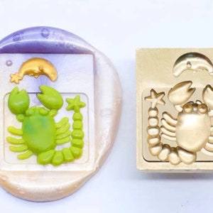 3D Hummer Wachssiegel Stempel/Süßer Hummer Wachssiegel Stempel/Seestern Wachssiegel Kit/Süßer Delfin Wachssiegel Stempel