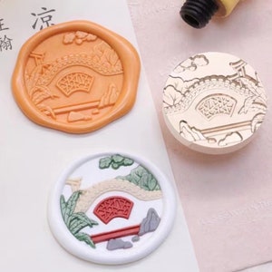 3D Garden Wax Seal Stamp: Garland Flower Envelope Sealing Kit