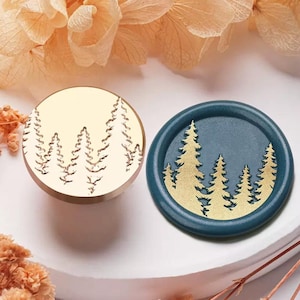 Woodland Wax Seal Stamp: Forest Plant Design, Sealing Kit