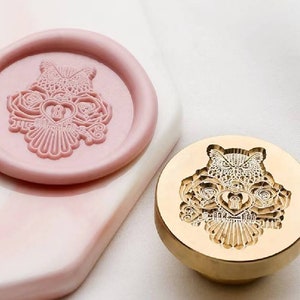Niedliche Eule Wachs Siegel Stempel/ Eule und Liebe Schloss Wachs Siegel Set/ Geburtstagsgeschenk Wachs Versiegelung Kit/ süße Eule Wachs Stempel Versiegelung