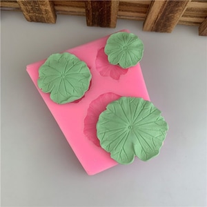 3D Lotus Blatt Silikonform: Seife & Fondant Backwerkzeug (6.5x5.8x1.2 cm)