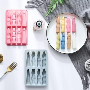 3D Fingers  silicone mold /8Pcs Cute Fingers cake  mould /Finger soap mold / fondant mold/baking tool