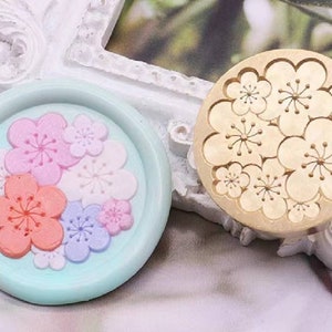 Sello de cera Sakura / Sello de cera Daisy / Kit de sellado de cera de cereza oriental / Kit de sellado de cera Sakura