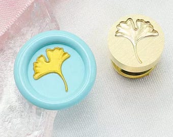 Ginkgo Leaf Wax Seal Stamp: Wedding Invitation Sealing Kit
