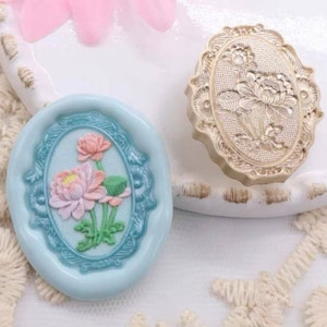 3D ロータス ワックス シール スタンプ / 不規則な形のロータス ワックス シーリング キット / 誕生日招待状ワックス シール スタンプ / 花のワックス シーリング スタンプ