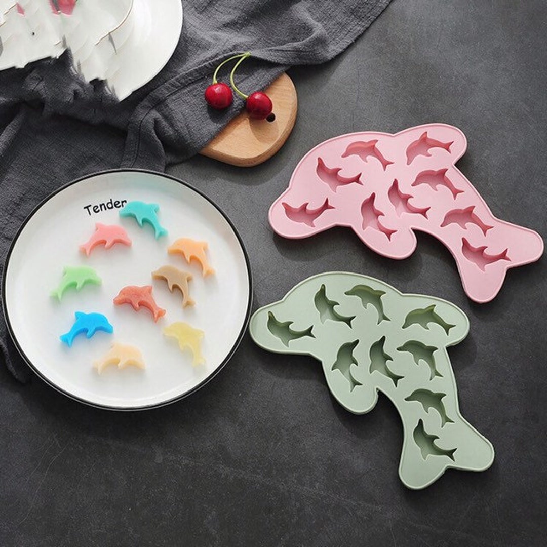 3D 9pcs Dolphins Silicone Mold /dolphins Mould /animal Soap Mold /cute