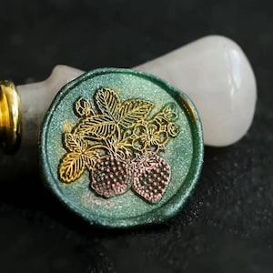 Strawberry Wax Seal Stamp: Fruit Sealing Kit