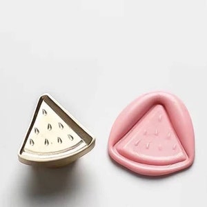 3D Watermelon Wax Seal Stamp: Irregular Fruit Sealing Kit