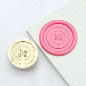 3D Button Wax Seal Stamp: Fastener Sealing Kit