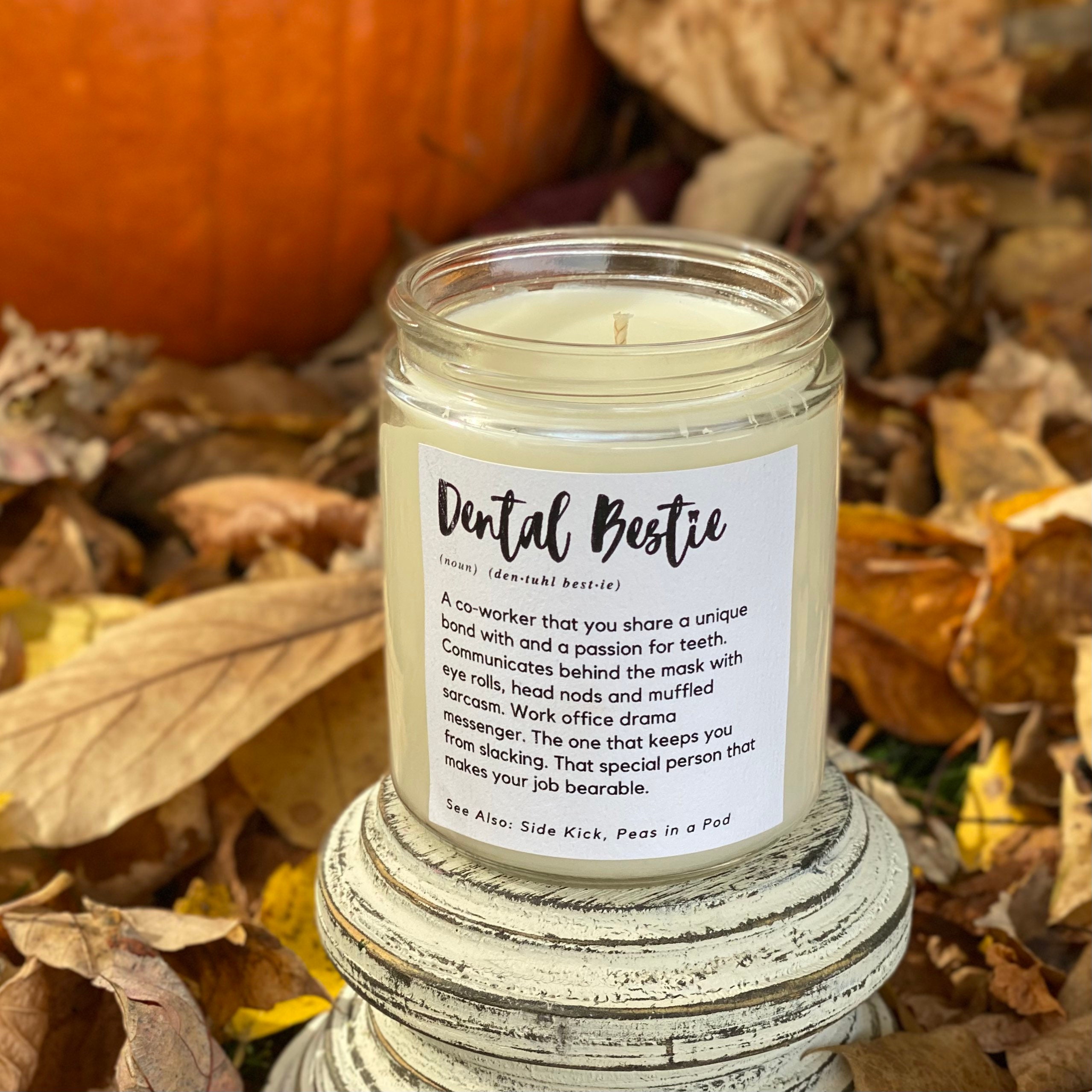 Dental Candle Dental Bestie Candle Dentist Gift Dental Etsy