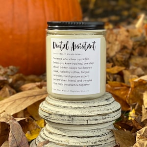 Dental Assistant Gift, Dental Assistant Candle, Dental Assistant Saying Candle, Funny Dental Assistant Gift, Dental Candle Gift