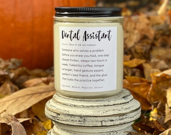 Dental Assistant Candle, Dental Assistant Funny Saying Gift