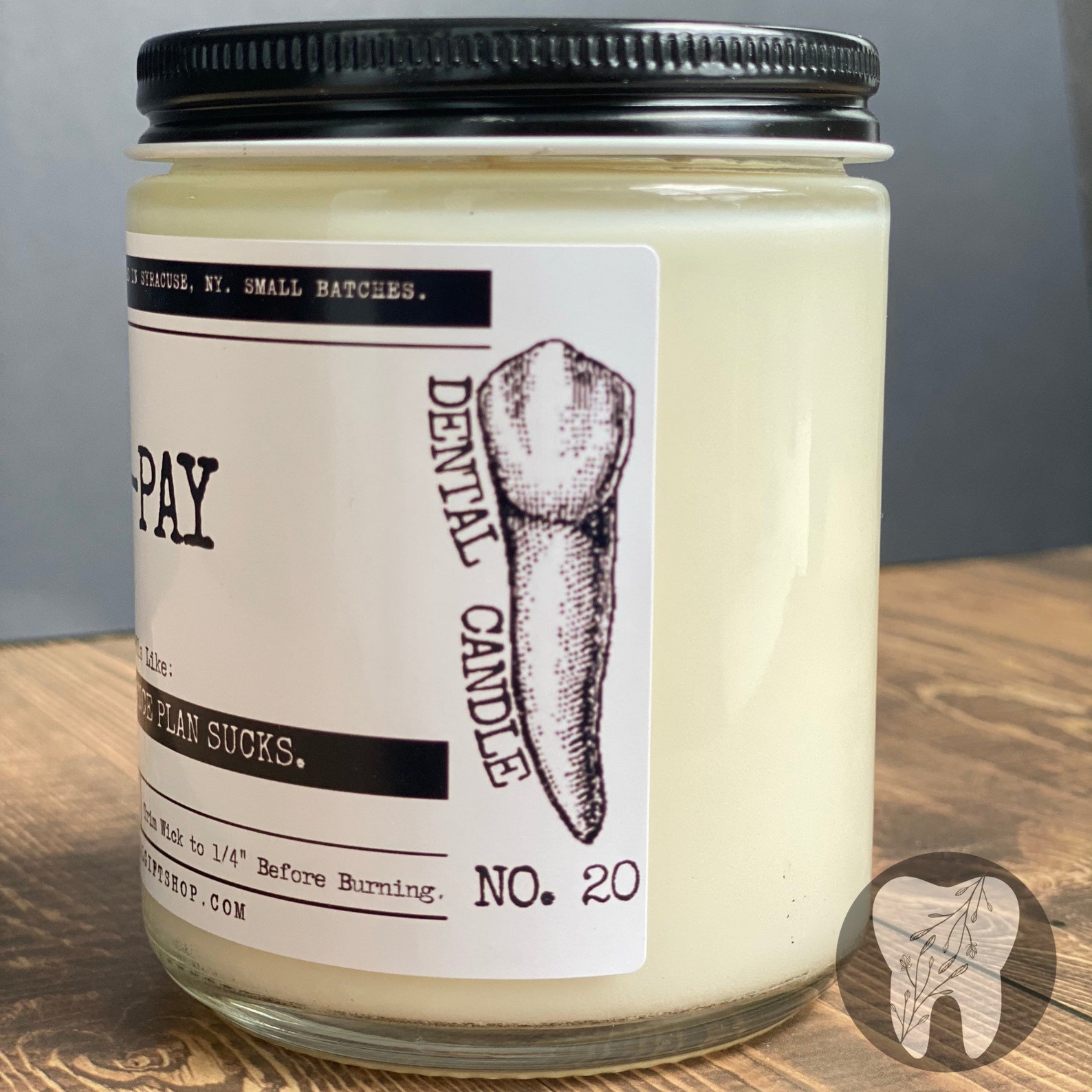 Dental Candle Dental Gift Dentist Gift Dental Team Gift Etsy