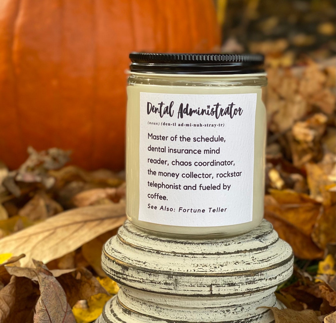 Dental Front Office Gift, Dental Candle, Dental Administration Candle