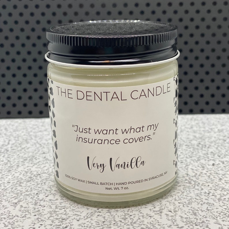 The Dental Candle Collection Very Vanilla Dental Assistant Etsy