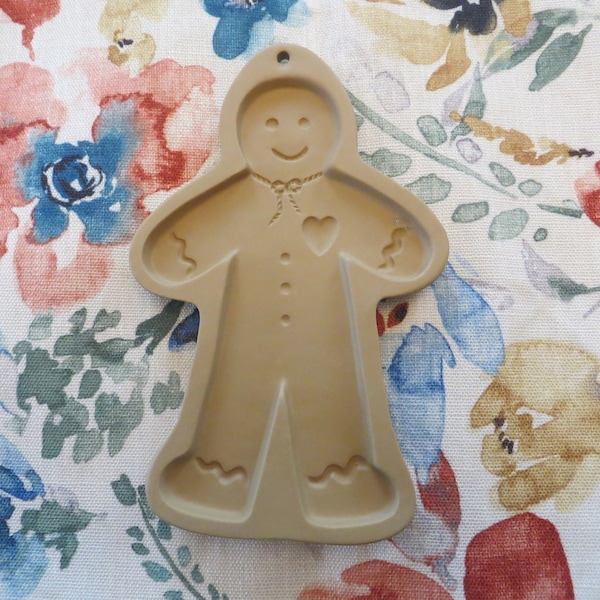 1992 Gingerbread Man Cookie Mold, Brown Bag Cookie Art Cookie Mold, Hill Designs, Inc