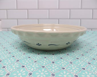 Longaberger Woven Traditions Heritage Blue Pie Plate - 7" Embossed Weave