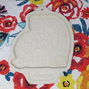 Longaberger Pottery Angel Series Peace Cookie Mold 1993, USA