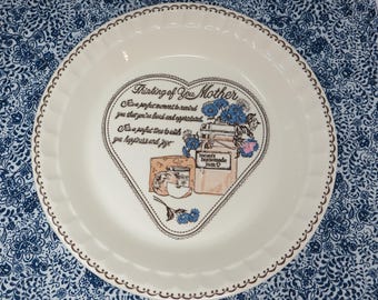 Thinking Of You Mother Pie Plate, Pie Pan, Pie Dish, Mother's Day, Vintage Kitchen, Royal China Company, Sebring, Ohio