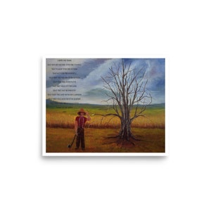 Painting Poster. There&#39;s Hope Original Painting + Prayer Poster.