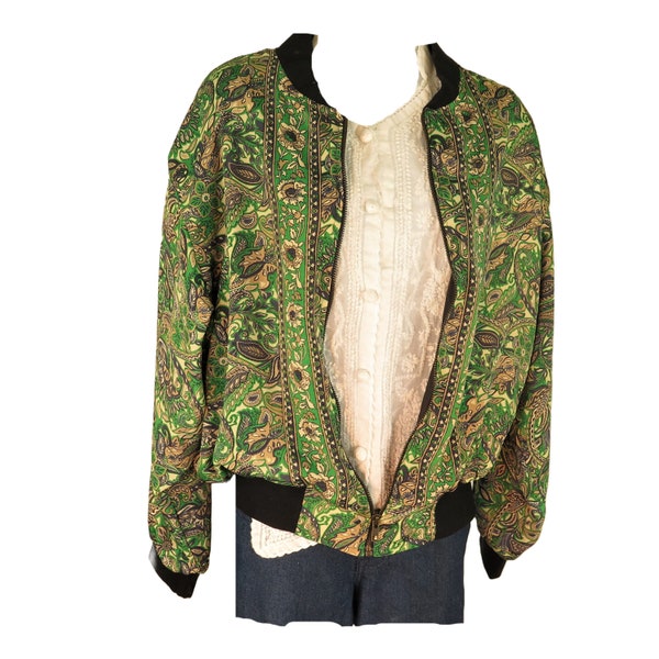 Silk Baseball Jacket Etsy